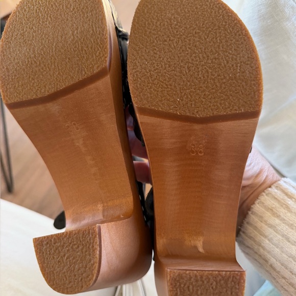 Swedish Hasbeens Wrinkled Black Sandal Best Style🌈 ♥️ - Picture 5 of 10